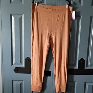 stars above Camel Pull-On Ponte Leggings